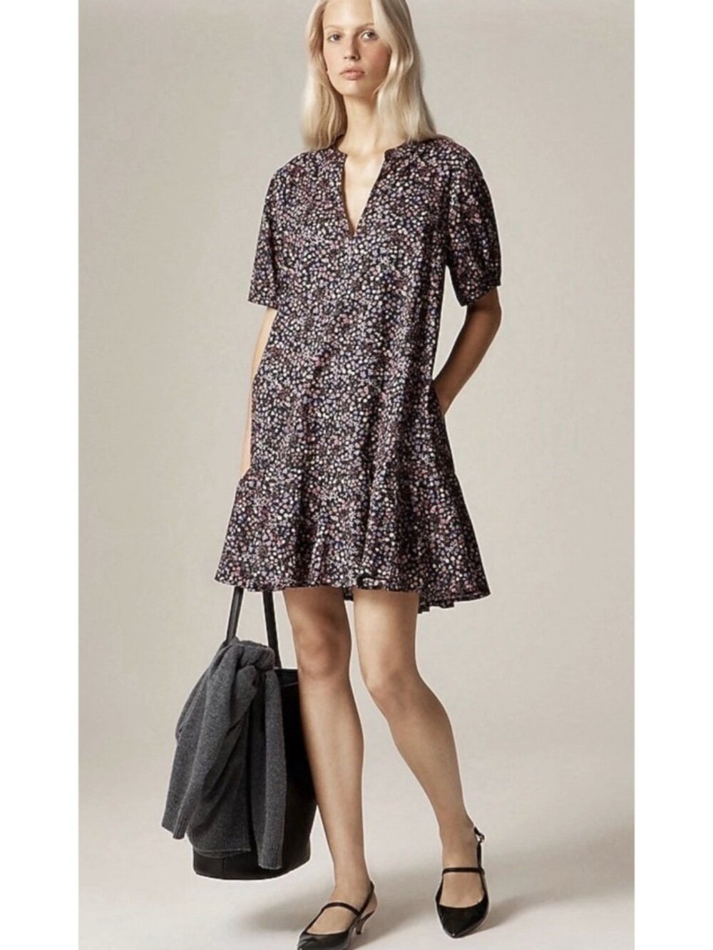 J.Crew Womens Delilah Dress in Liberty® Strawberry Floral Medium Boho NWT $198